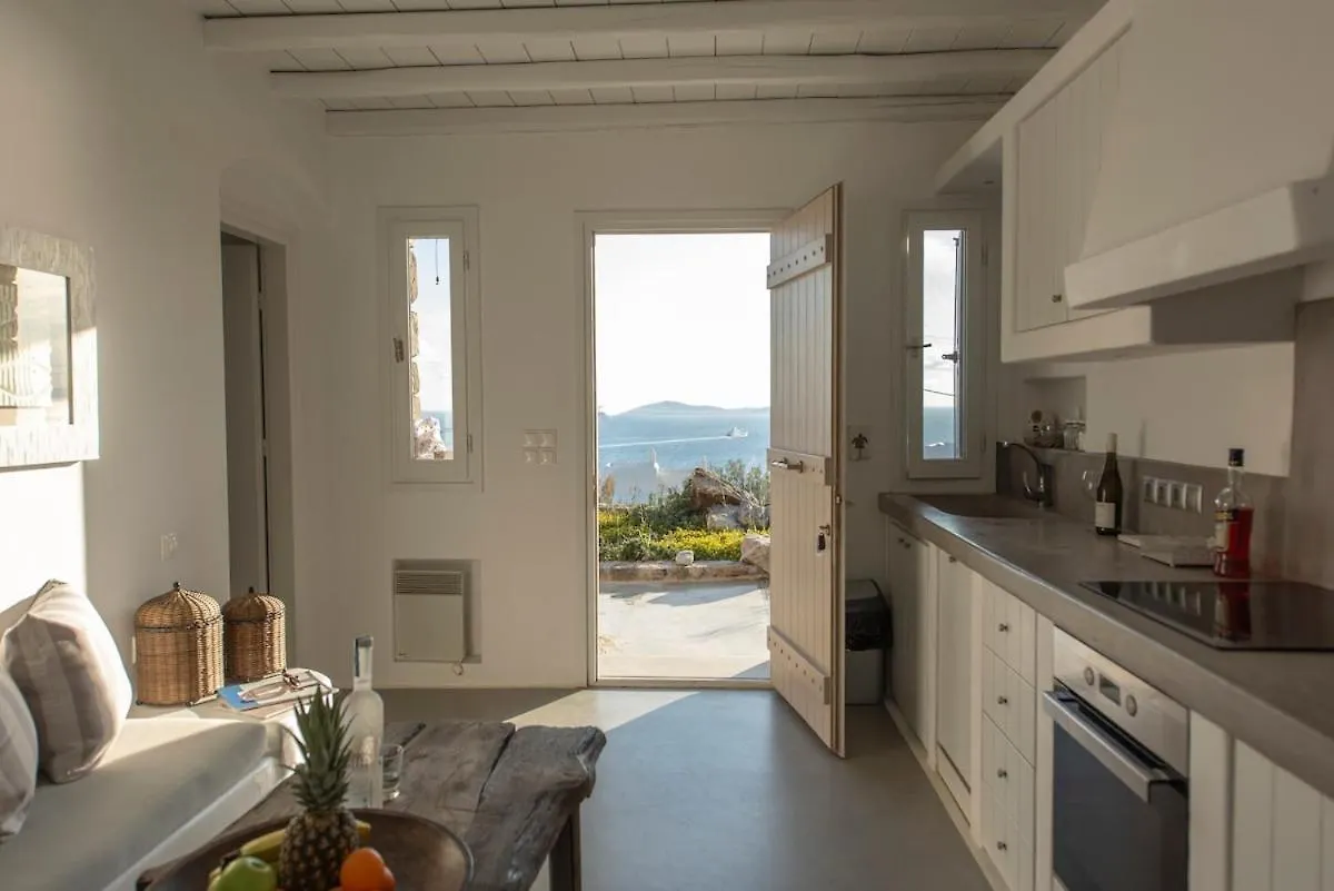 Stylish Mykonian Apartment Semi-Private Huge Pool Houlakia  Grecia