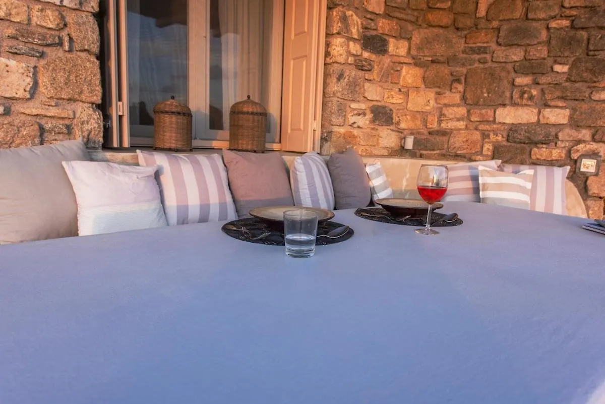 Stylish Mykonian Apartment Semi-Private Huge Pool Houlakia